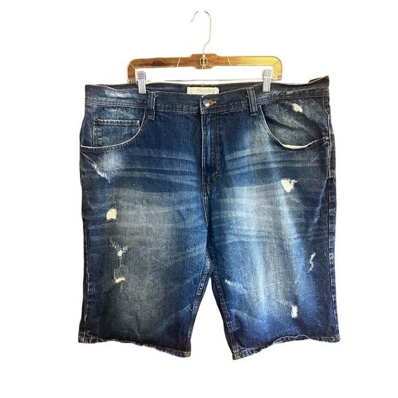 Jeanious men’s distressed Denim Shorts Sz 44/13 - Picture 1 of 6
